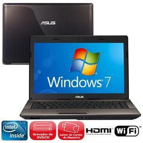 Notebook Asus X44C com Intel® Dual Core